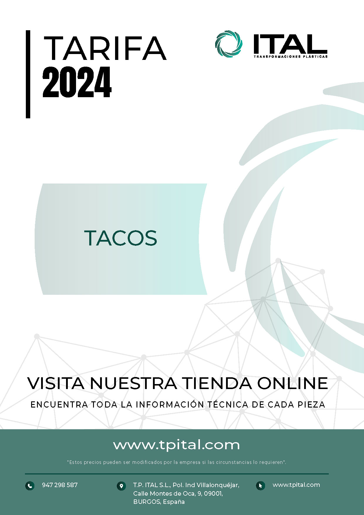 Tarifas 2023 - Tarifa Tacos